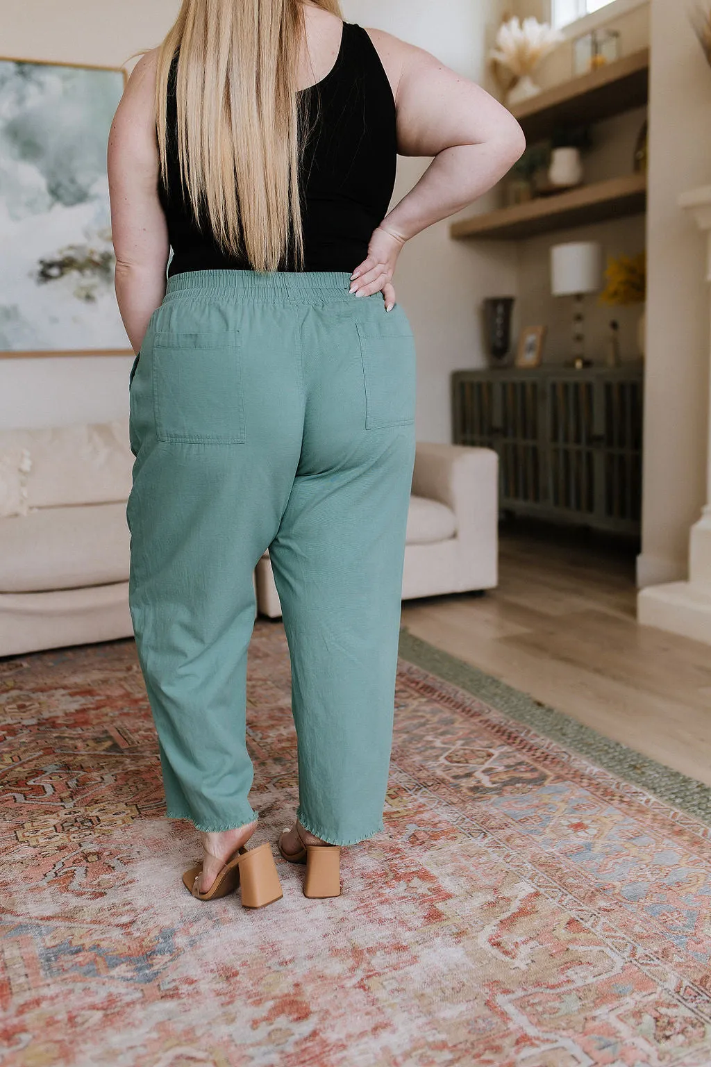 Judy Blue Love Me Dearly High Waisted Pants in Jade