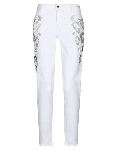 Just Cavalli Women Denim trousers White 26 jeans