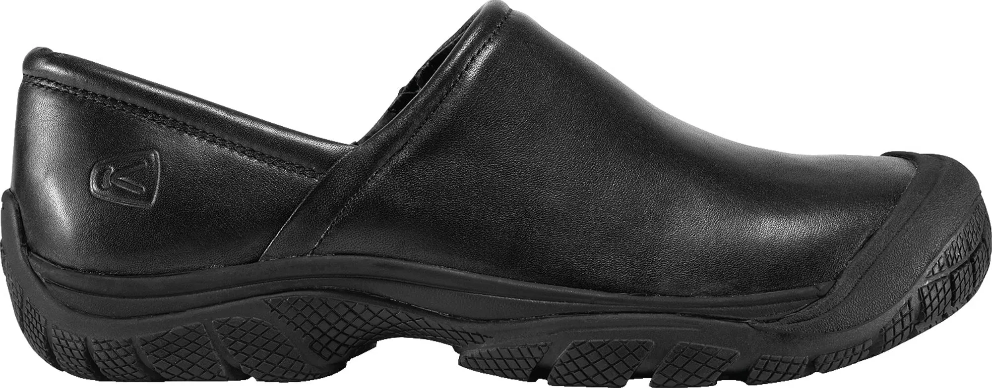 Keen Utility Black Mens PTC II WR Leather Slip-On Shoes