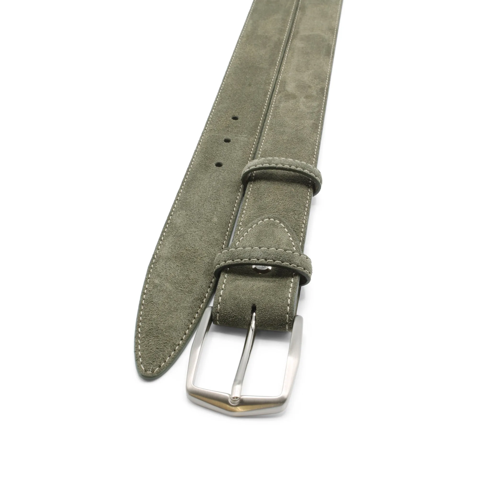 Khaki Suede Smart Suede Belt