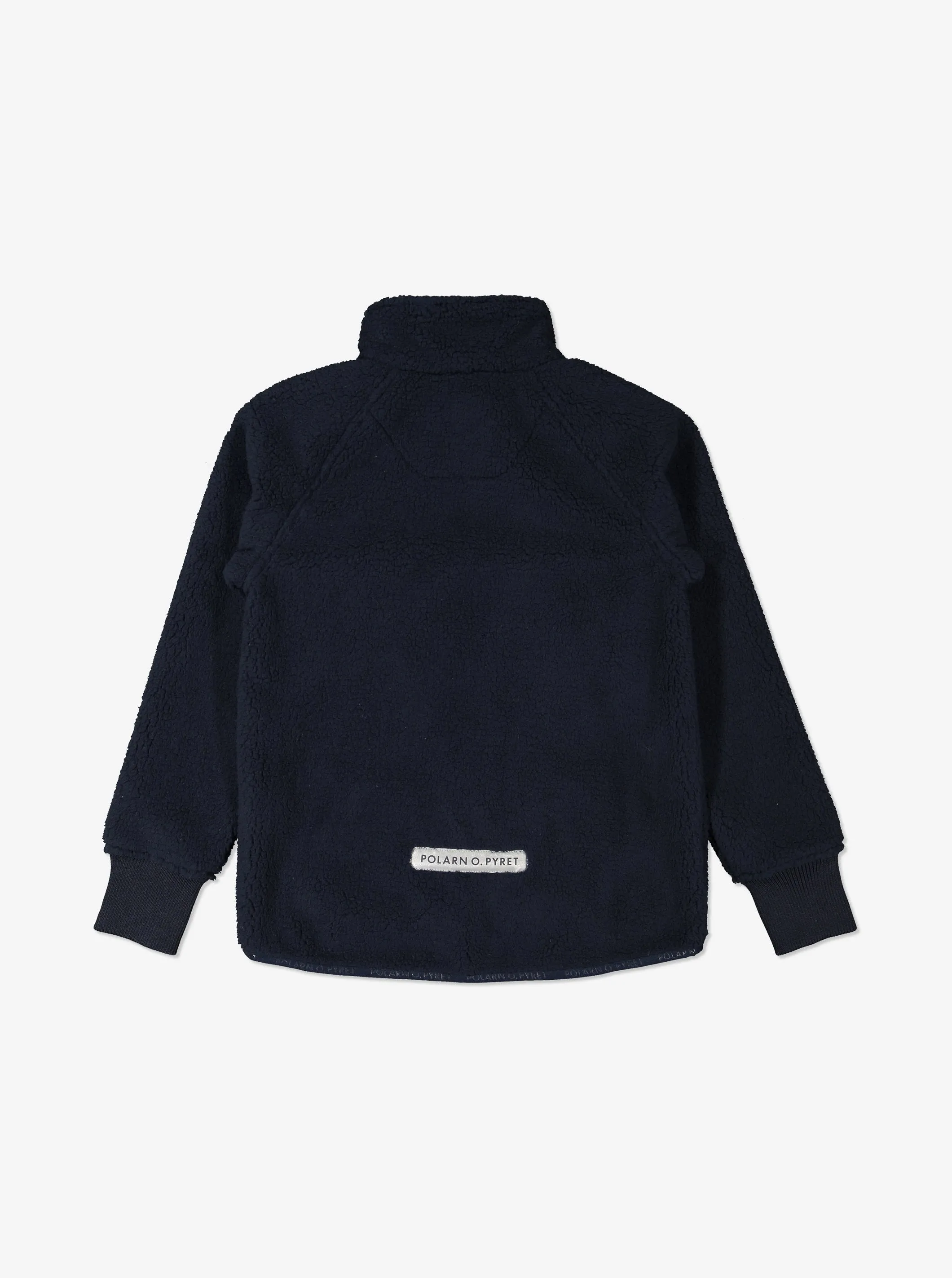 Kids Sherpa Navy Fleece Jacket