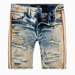 Kid's Striped Denim Short