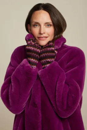 KING LOUIE Caspia Purple Anais Coat Long Phily