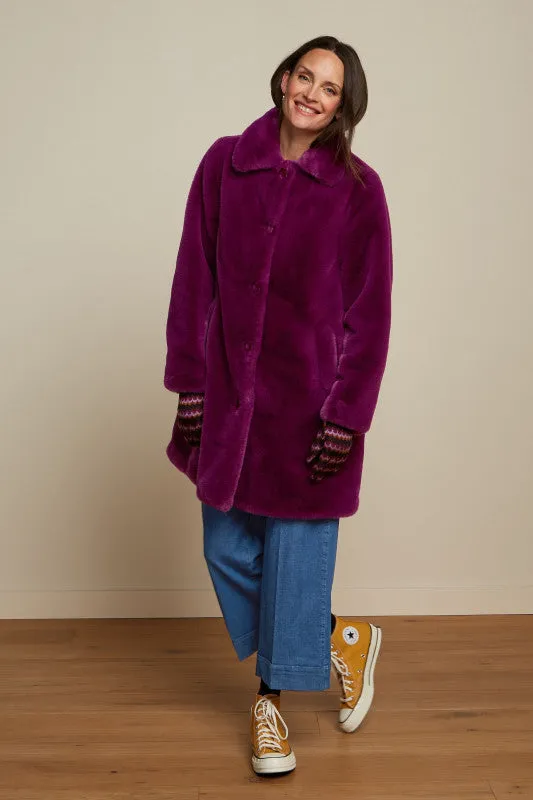 KING LOUIE Caspia Purple Anais Coat Long Phily