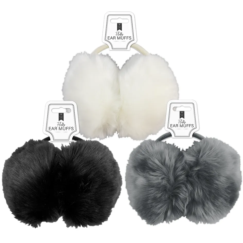 Ladies Fluffy Ear Muffs (Colour Options)