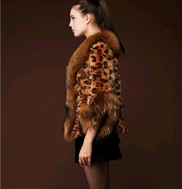 Leopard Print Fur Warm Coat