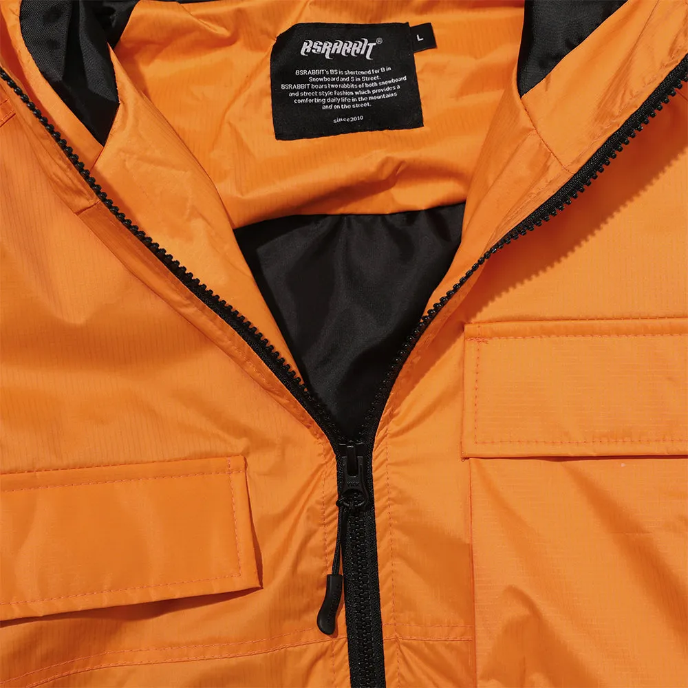 LIGHT POCKET HOODED JACKET ORANGE