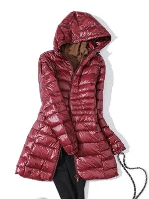 Lightweight Long Duck Down Padded Jacket