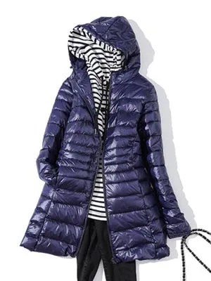 Lightweight Long Duck Down Padded Jacket