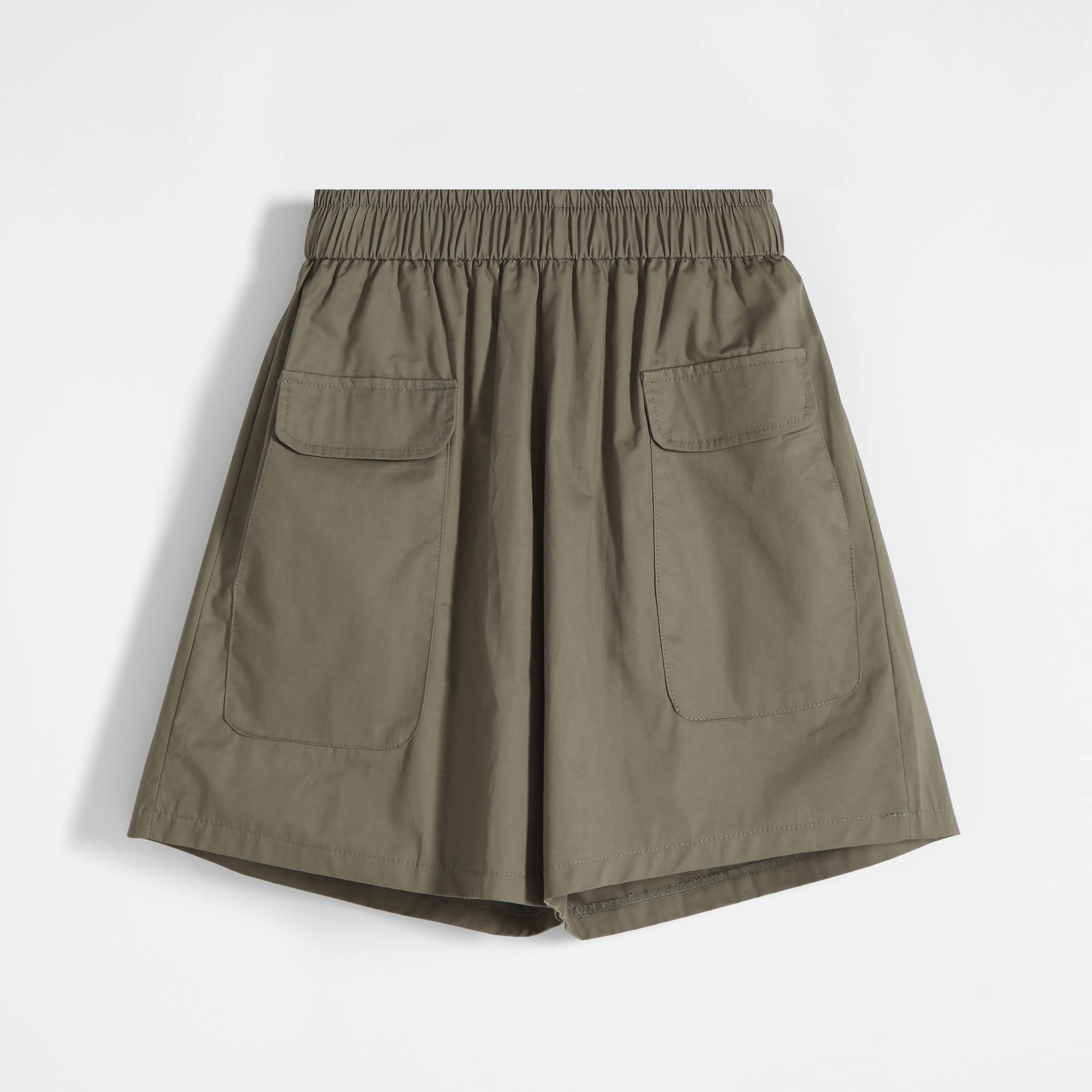 Loose Fit Thin High-Waisted Workwear Casual Solid Color Shorts