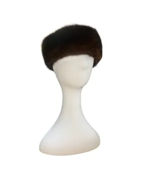 Mahogany Mink Fur Headband