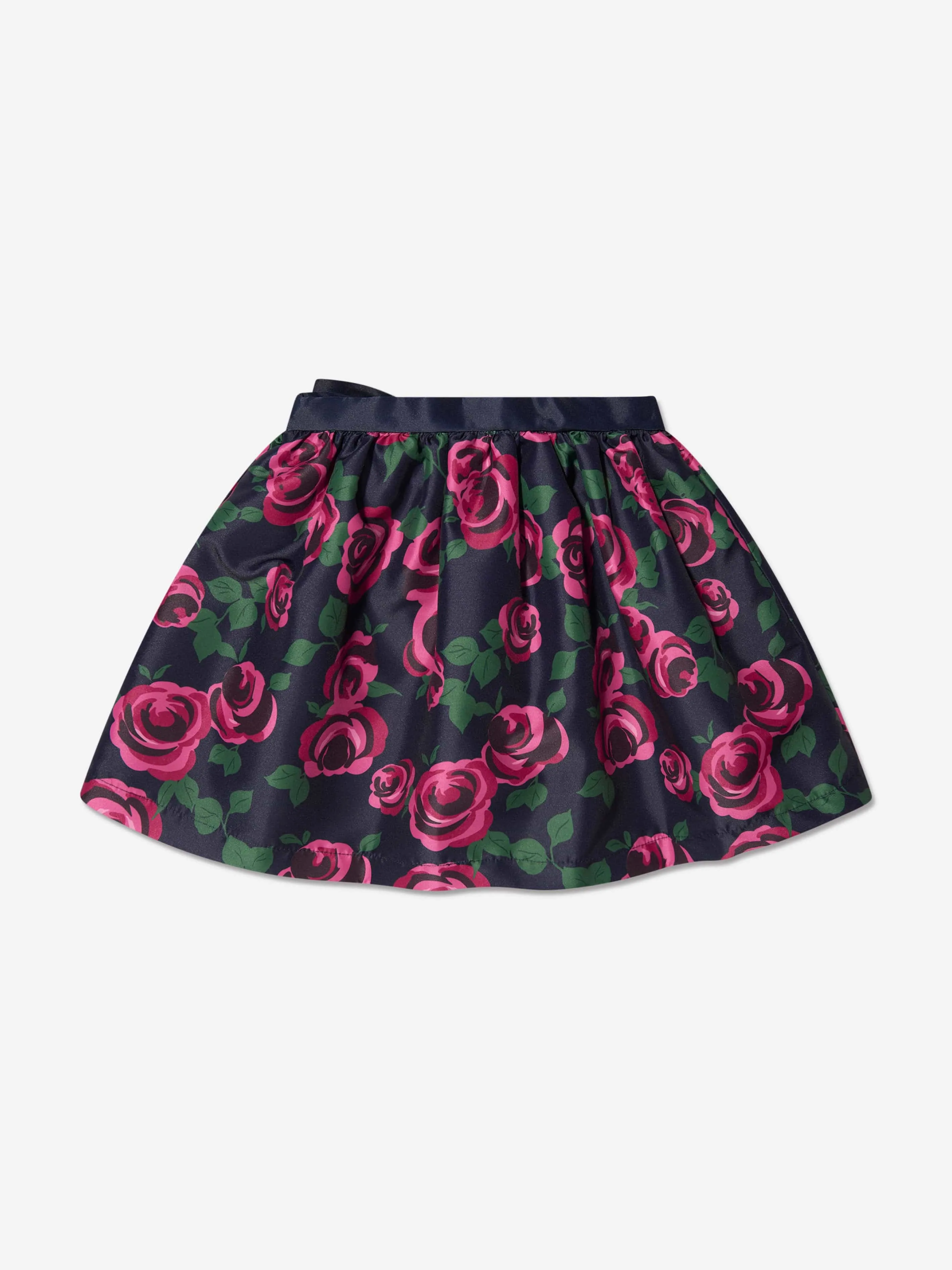 Mama Luma Girls Rose Print Skirt