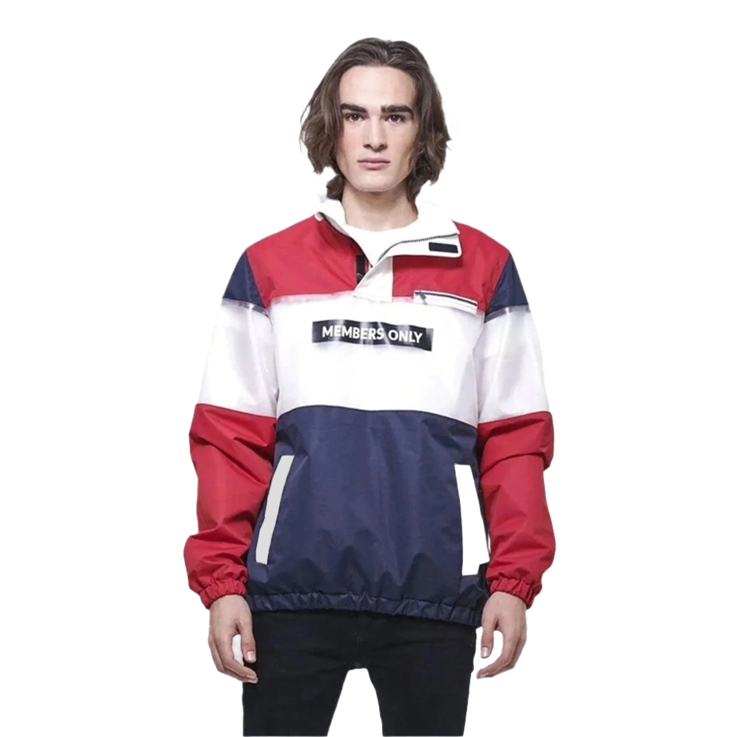 Members Only Men's Color and Translucent Block Jacket