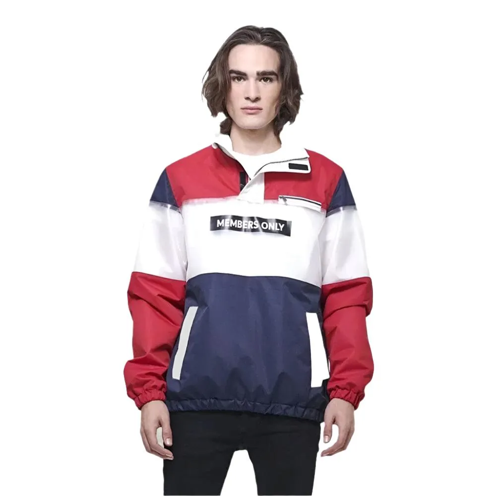 Members Only Men's Color and Translucent Block Jacket