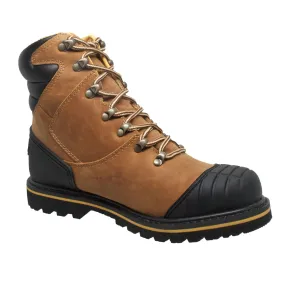 Men's 7" Steel Toe Work Boot Light Brown - 9804