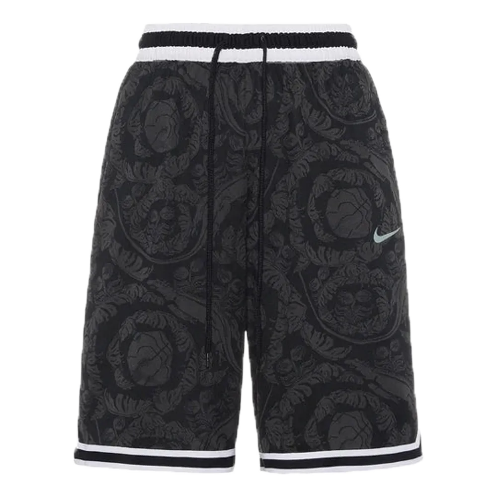 Men's Nike Flowers Full Print Casual Sports Shorts Gray