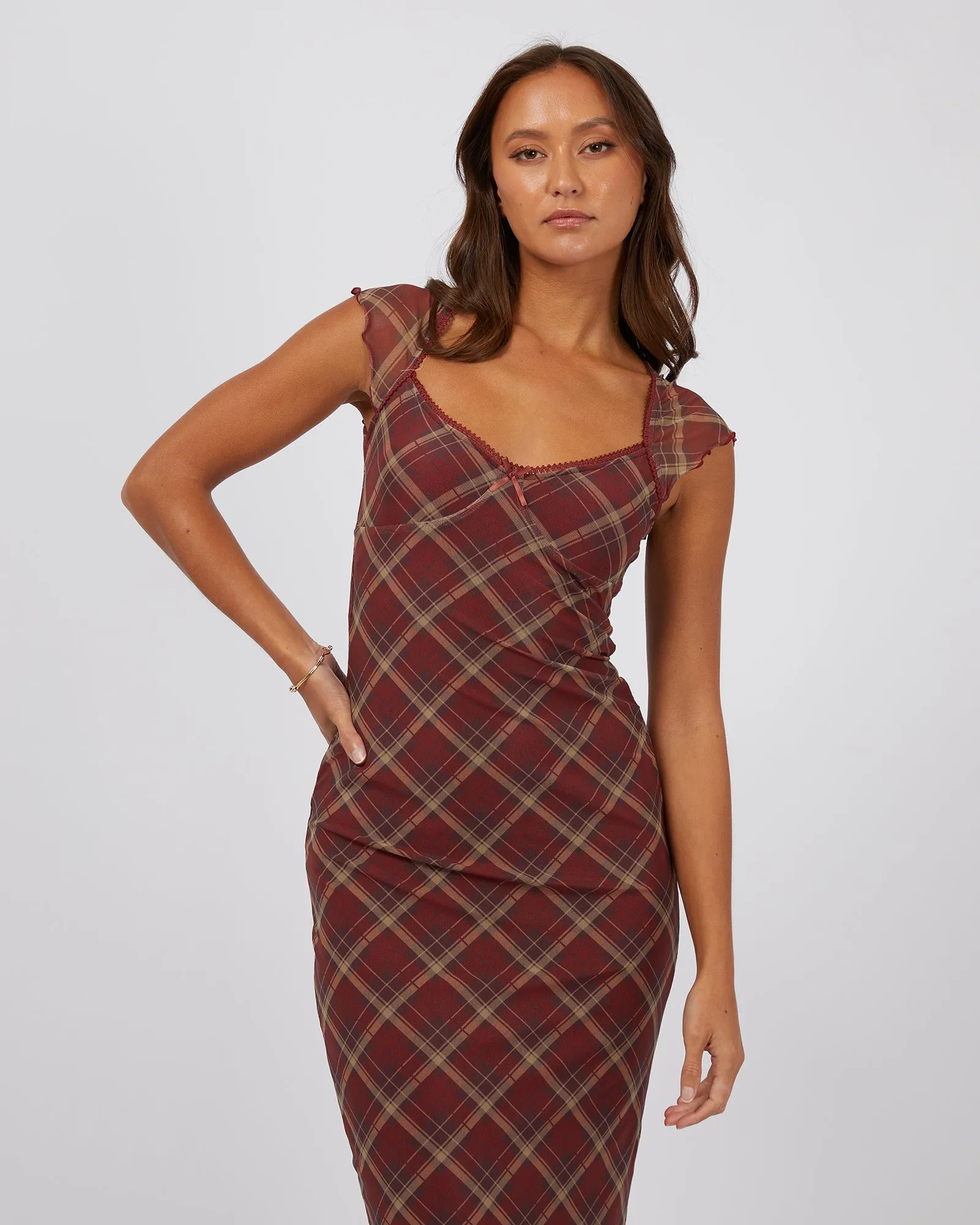 Monroe Maxi Dress Rust