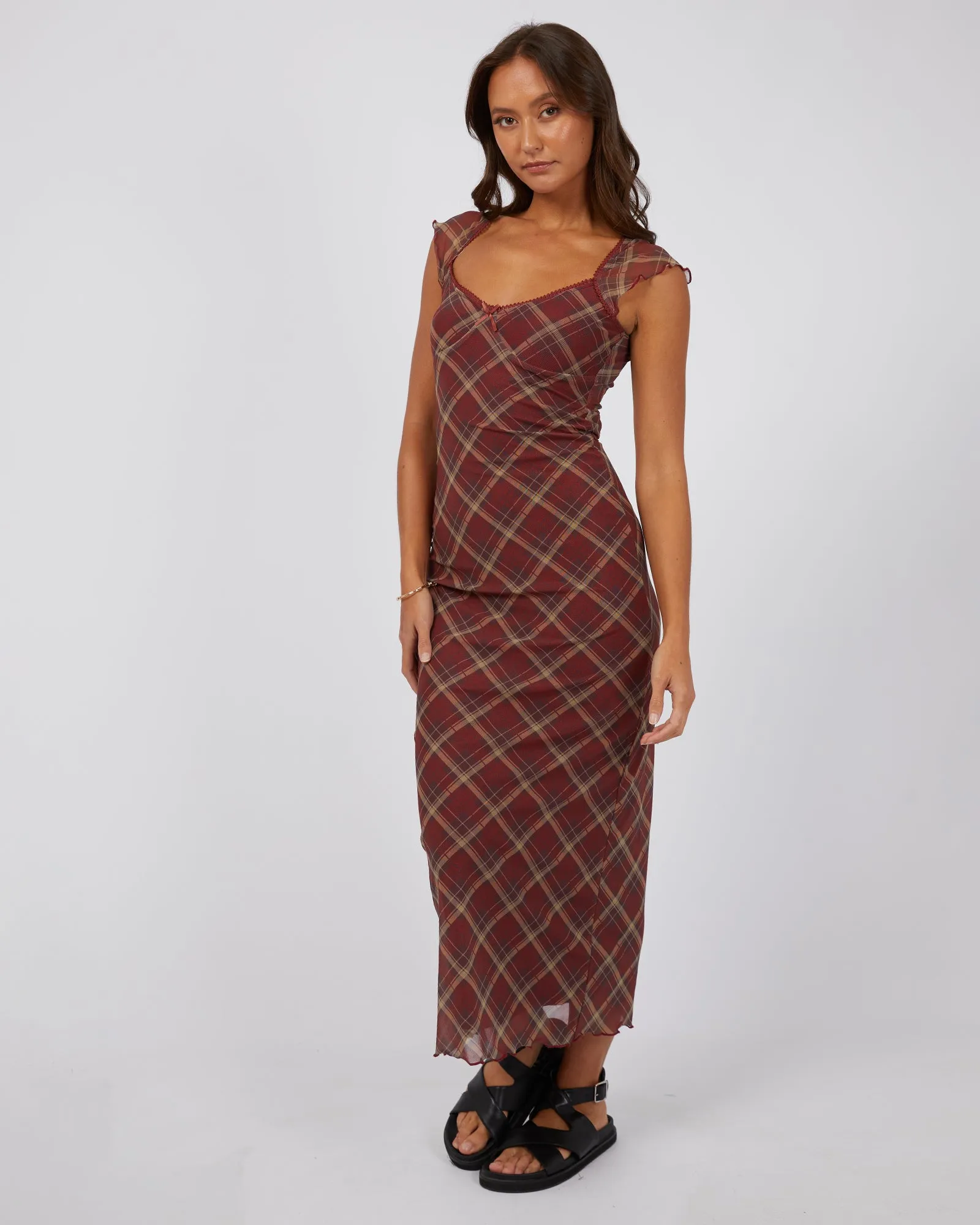 Monroe Maxi Dress Rust