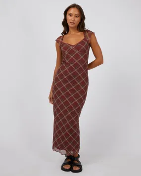 Monroe Maxi Dress Rust