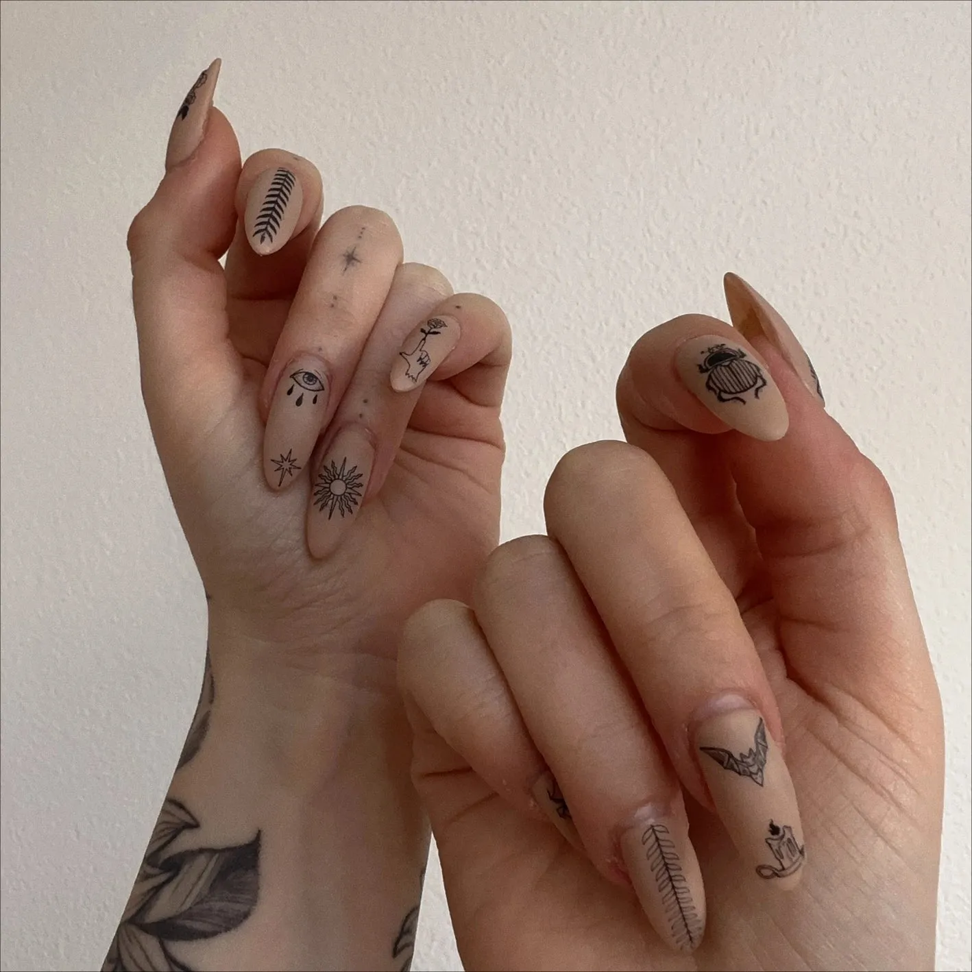 Nail Art Stickers in Black by Ectogasm