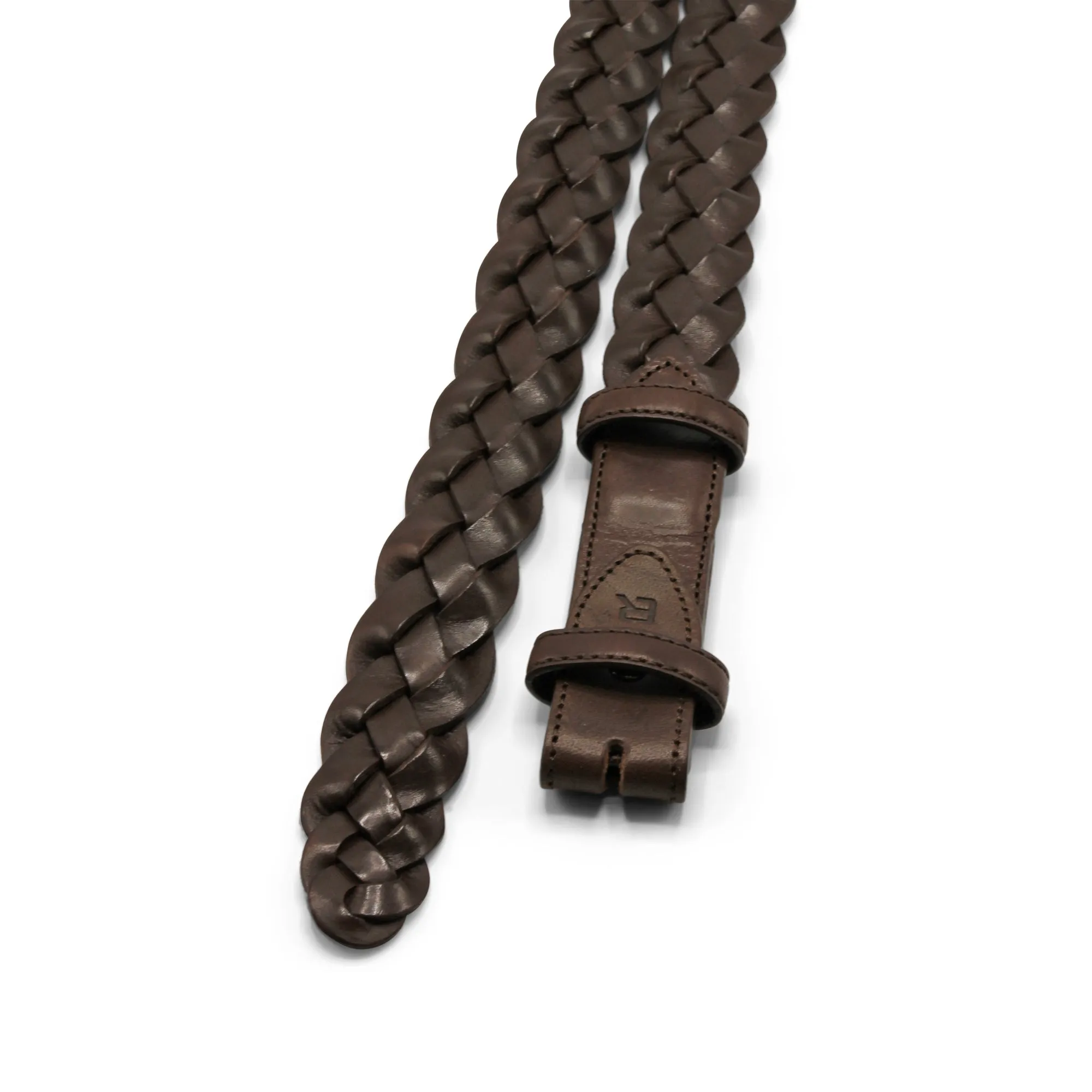 Narrow Bancroft Handwoven Leather Belt Strap