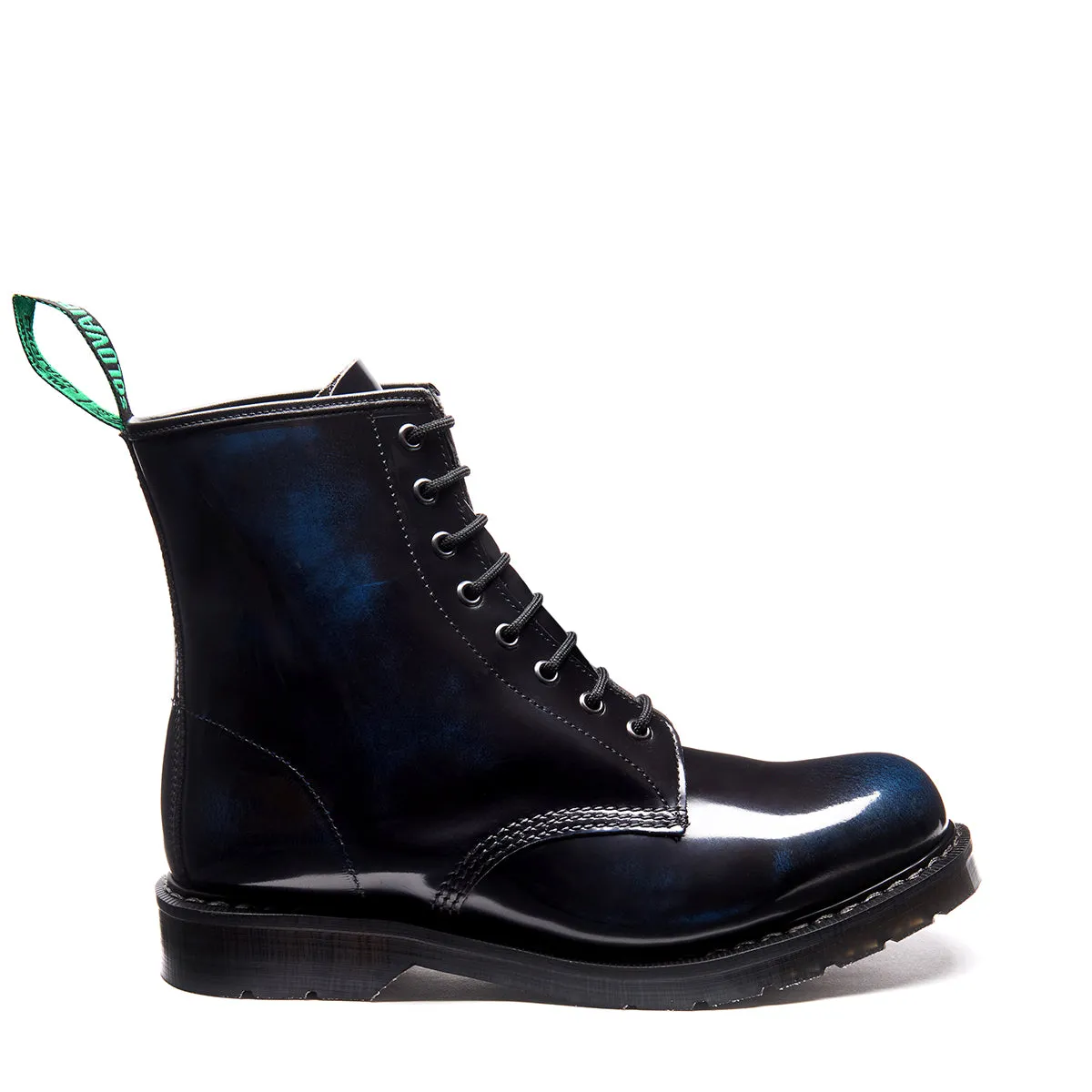 Navy Rub-Off 8 Eye Derby Boot