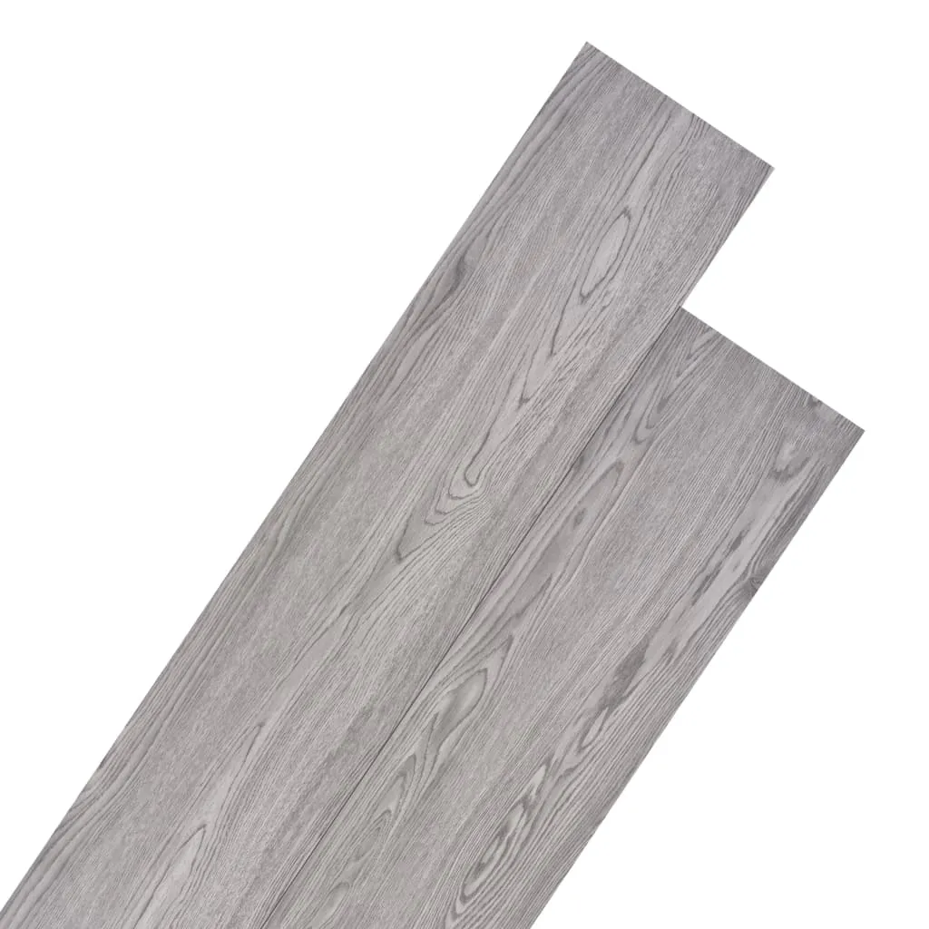 Non Self-adhesive PVC Flooring Planks 4.46 m² 3 mm Dark Grey