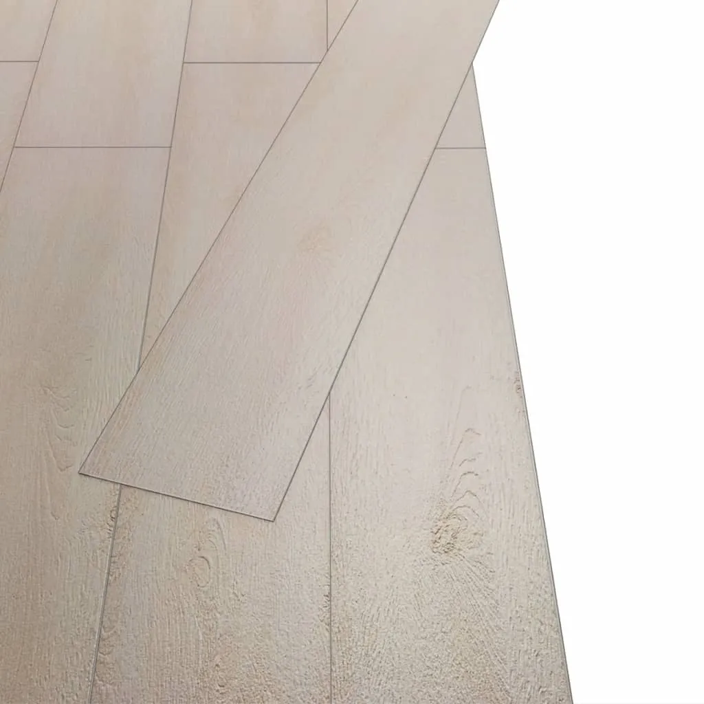 Non Self-adhesive PVC Flooring Planks 5.26 m² 2 mm Oak Classic White