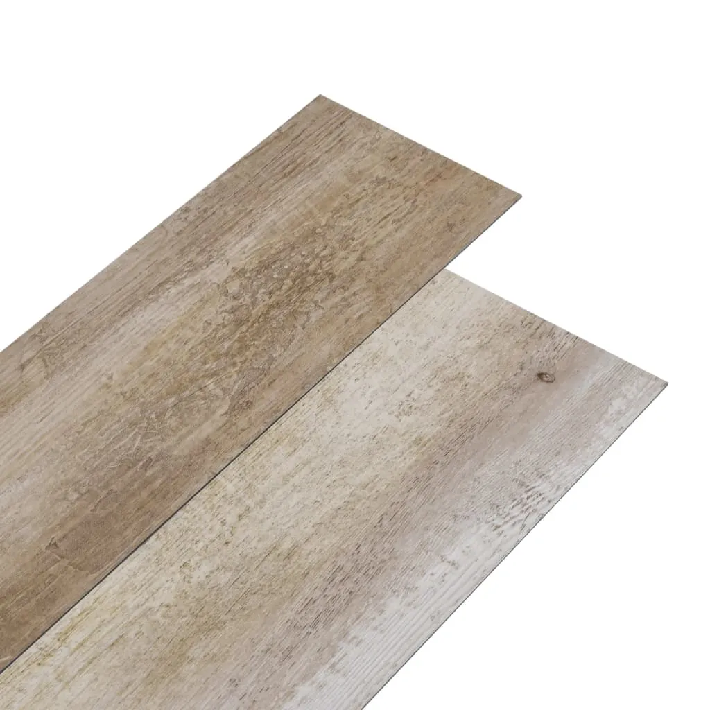 Non Self-adhesive PVC Flooring Planks 5.26 m² 2 mm Wood Wash