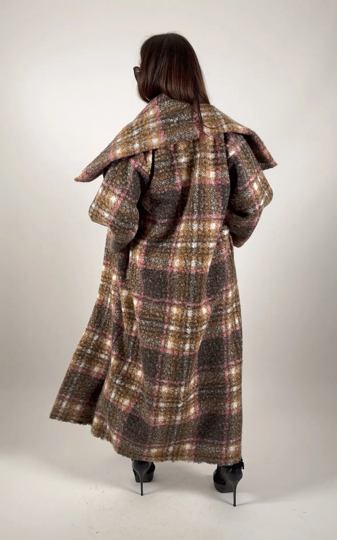 OFELIA Winter Plaid Coat ON SALE