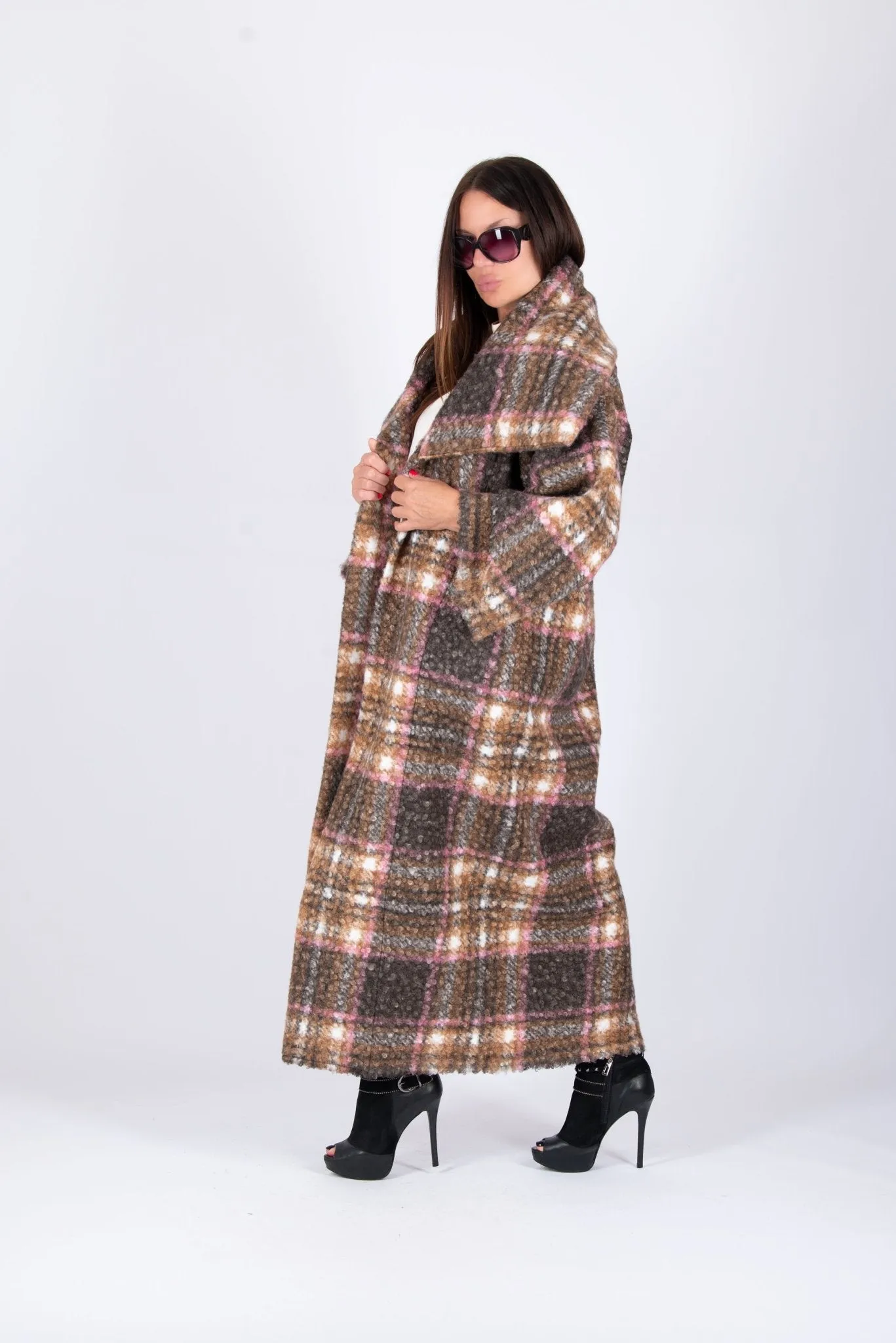 OFELIA Winter Plaid Coat ON SALE