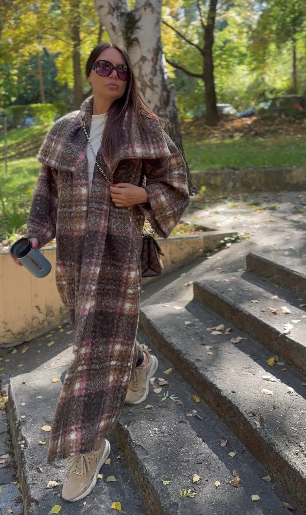 OFELIA Winter Plaid Coat ON SALE