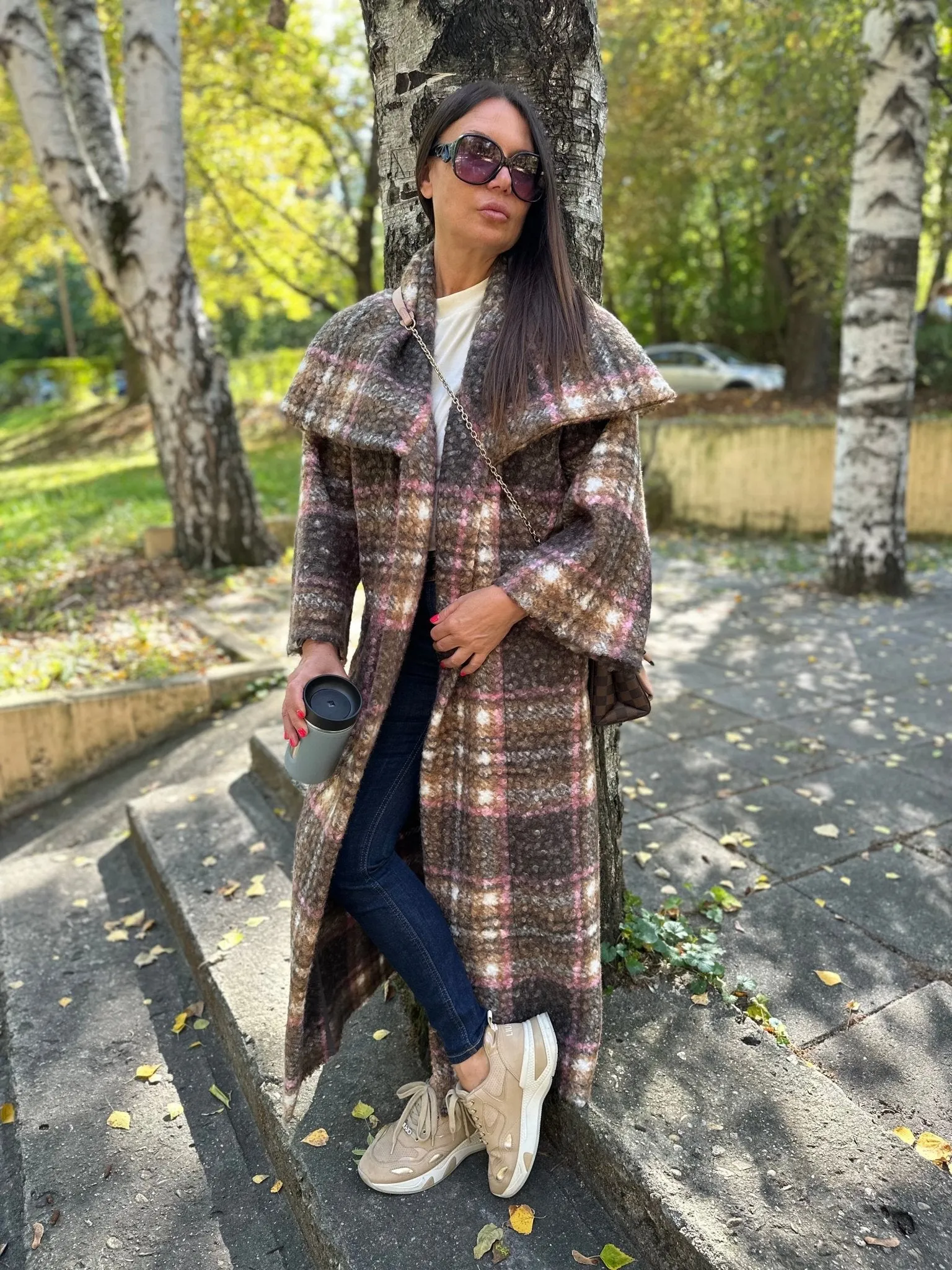 OFELIA Winter Plaid Coat ON SALE