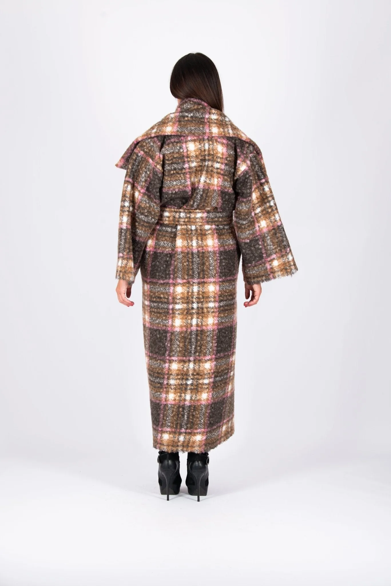 OFELIA Winter Plaid Coat ON SALE