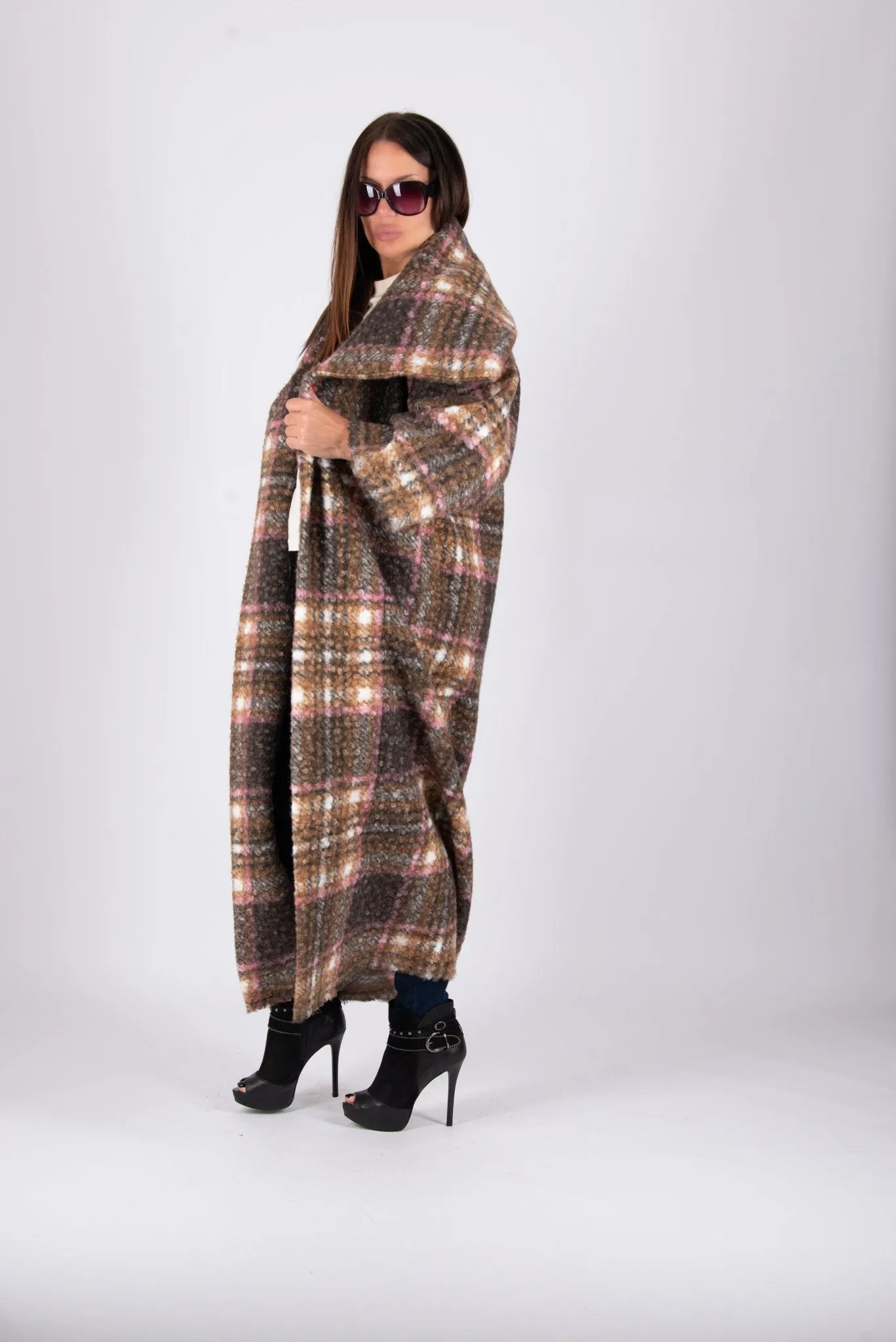 OFELIA Winter Plaid Coat ON SALE