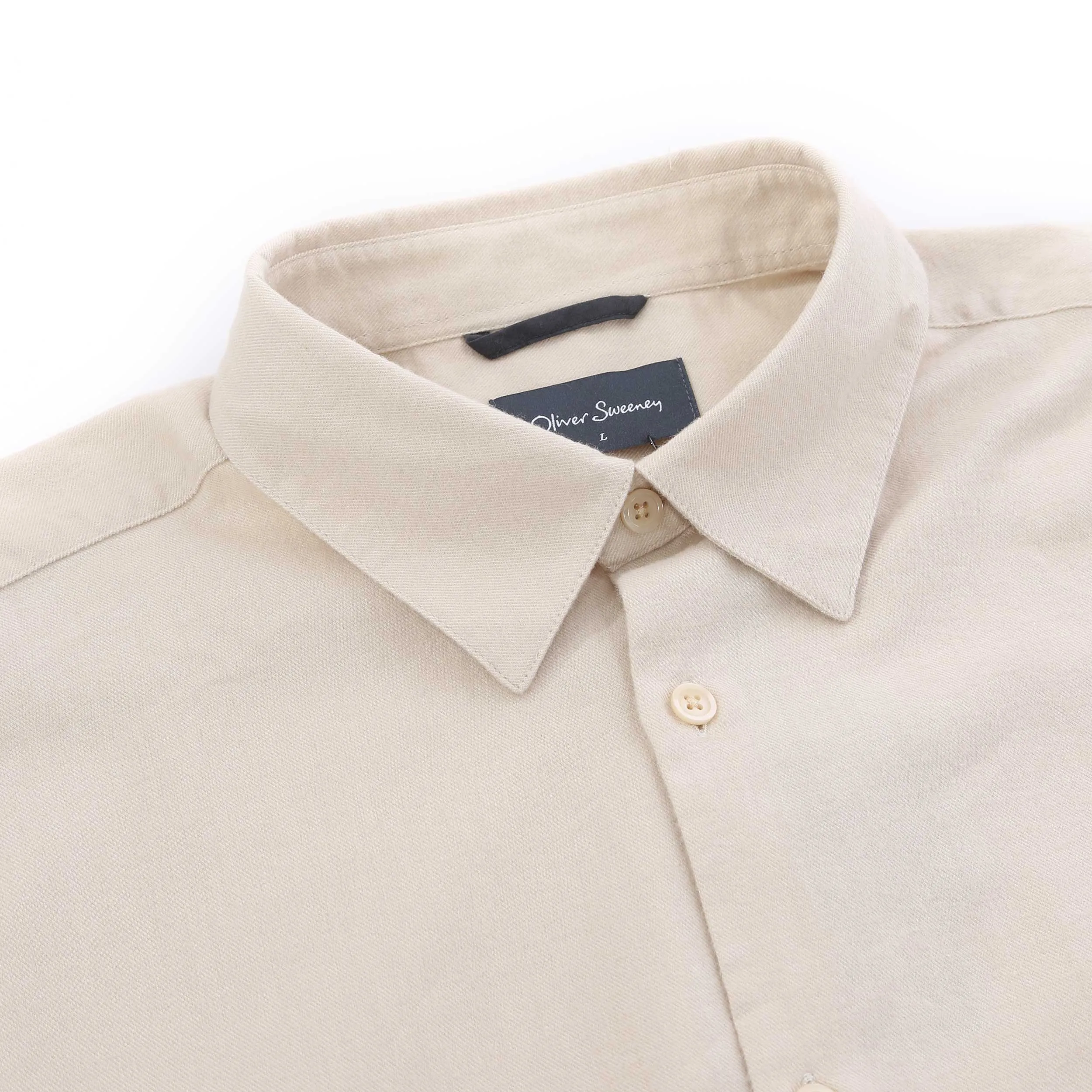 Oliver Sweeney Hawkesworth Shirt in Biscotto