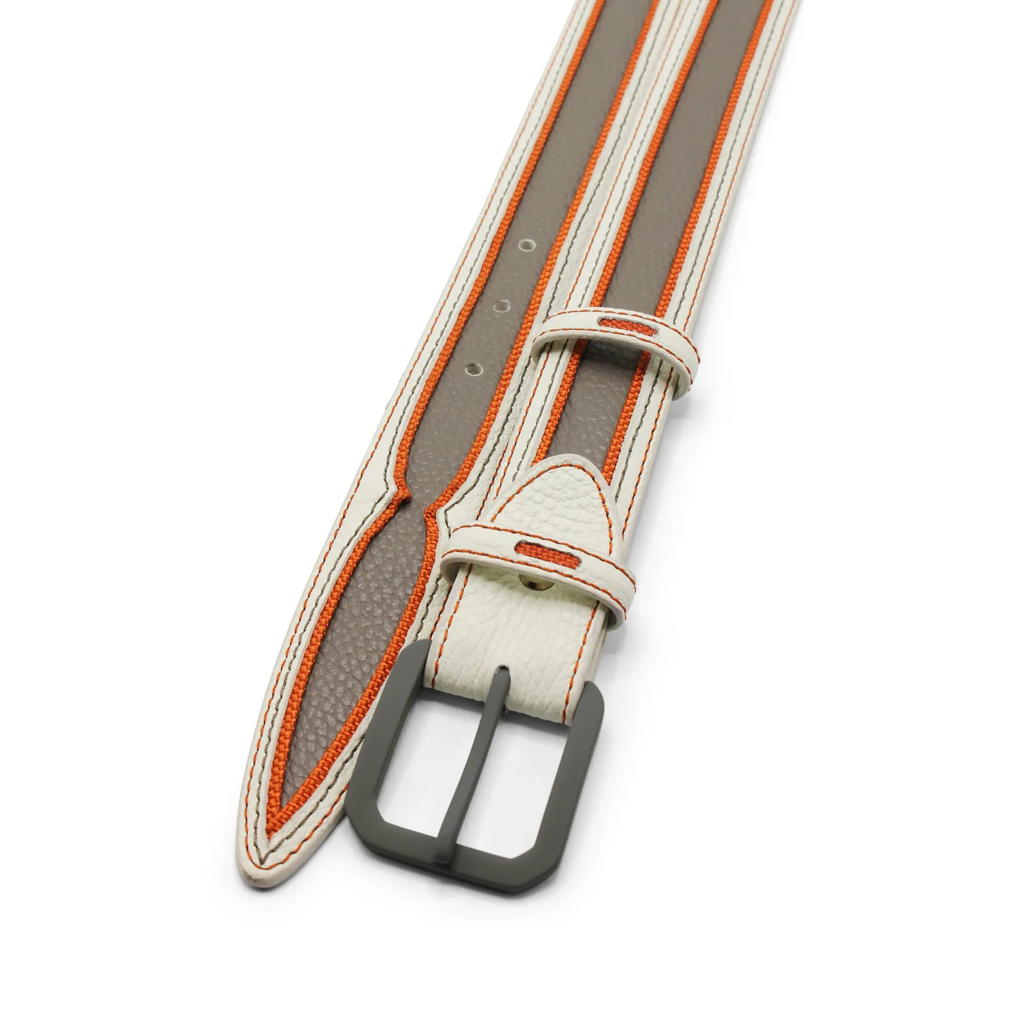 Orson' White/Grey/Orange Belt