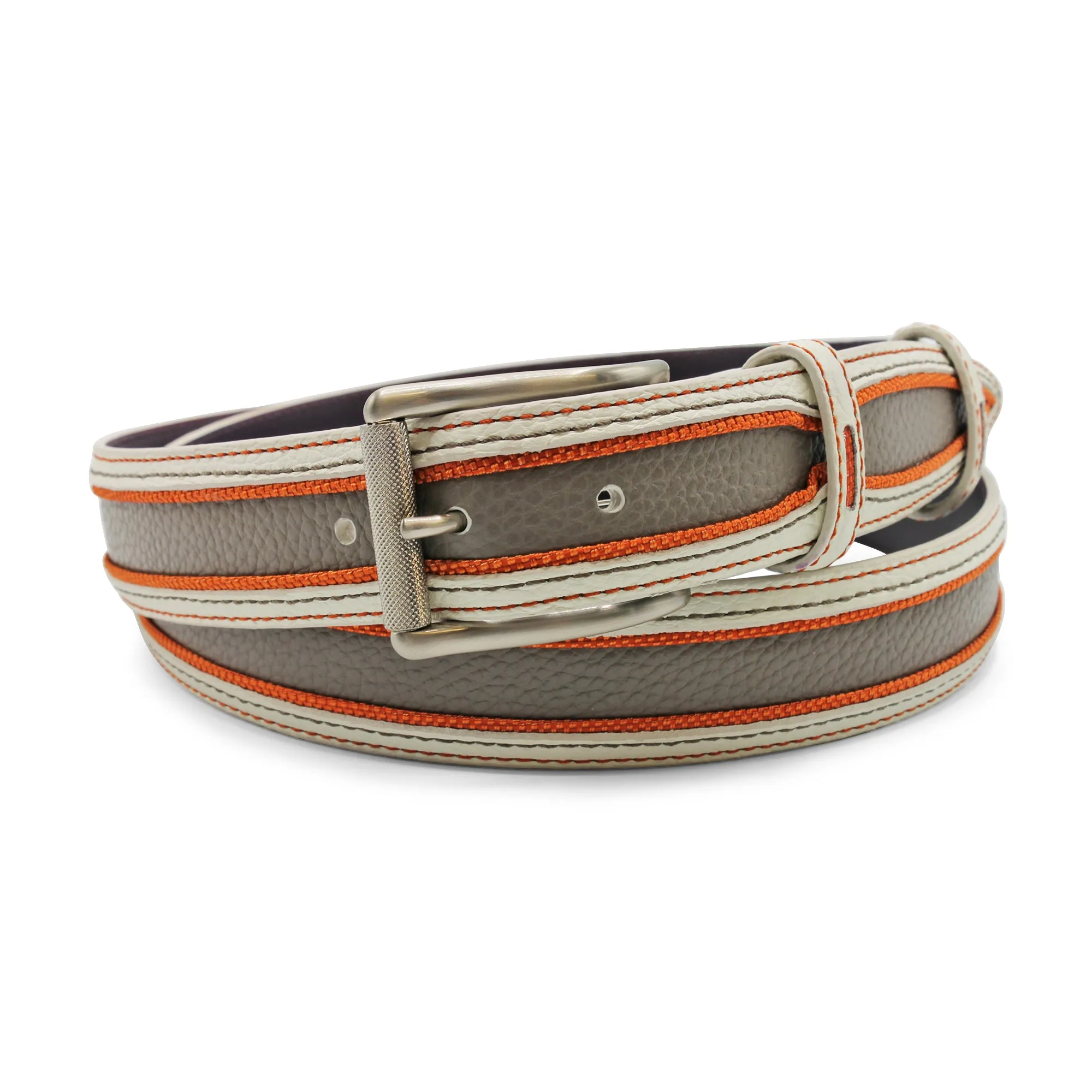 Orson' White/Grey/Orange Roller Belt