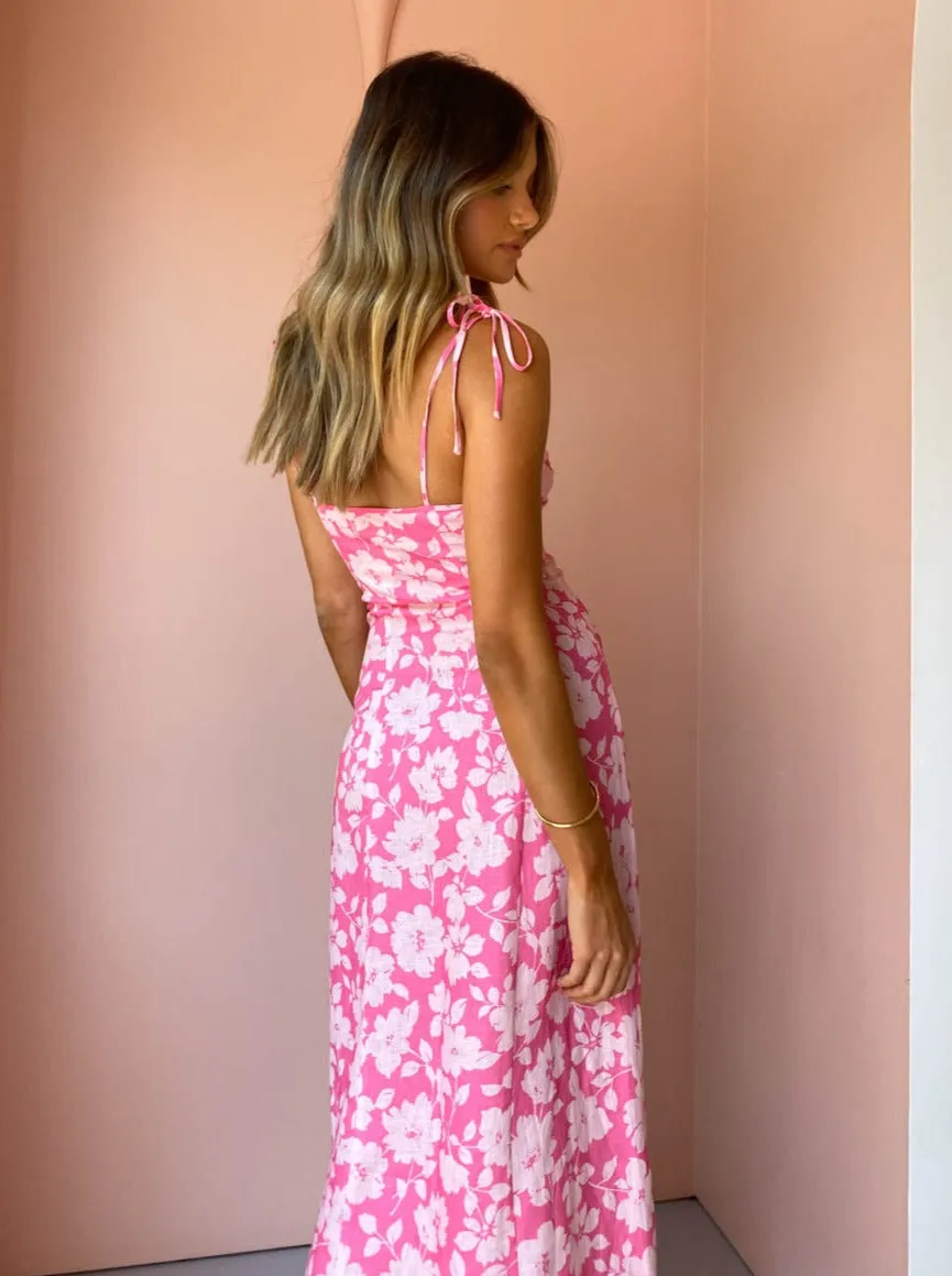 Ownley Jasmina Dress in Pink Bloom