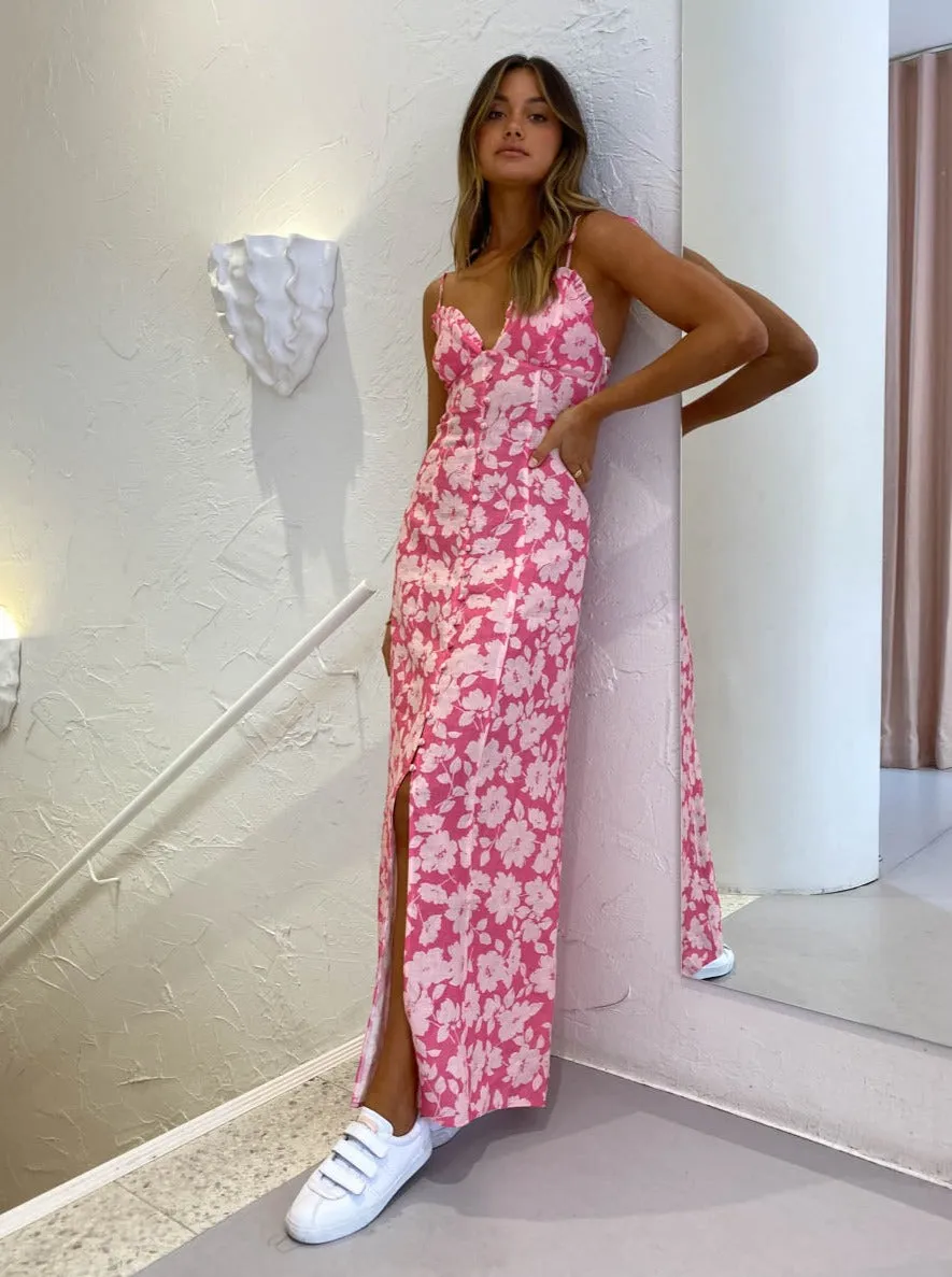 Ownley Jasmina Dress in Pink Bloom