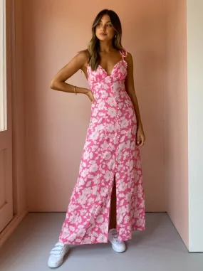 Ownley Jasmina Dress in Pink Bloom