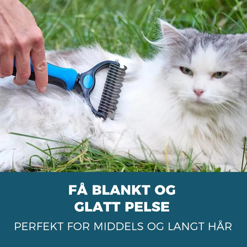 Pet grooming brush for dogs and cats