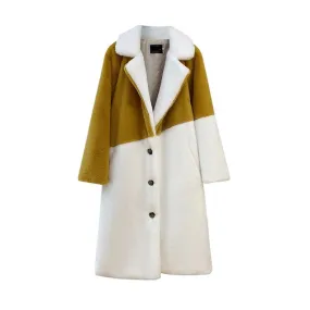 Pre Order:  Coffee and Cream Furry Belted Coat