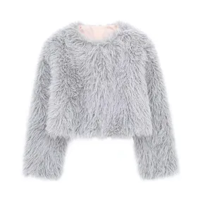 Pre Order:  Plush Faux Fur Short Coat