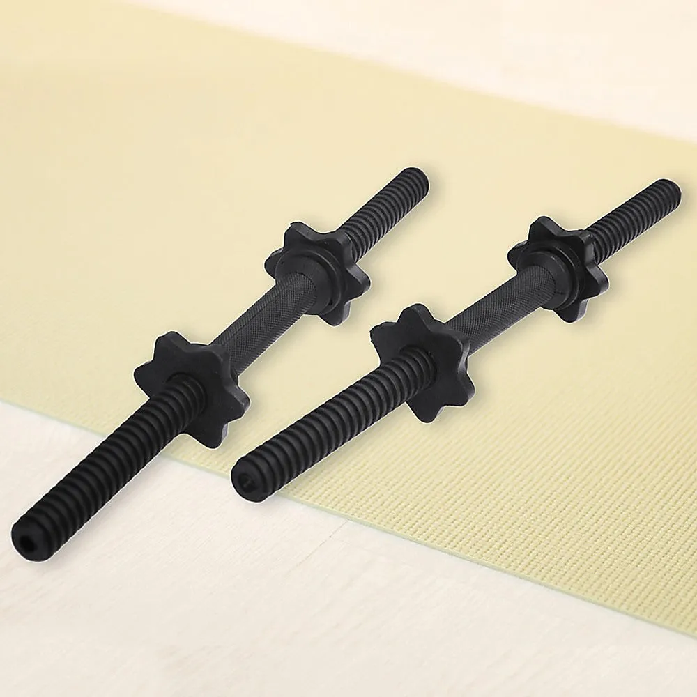 PVC-Coated Steel Dumbbell Bars, Slip-Resistant, Pair