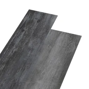 PVC Flooring Planks 5.02 m² 2 mm Self-adhesive Shiny Grey