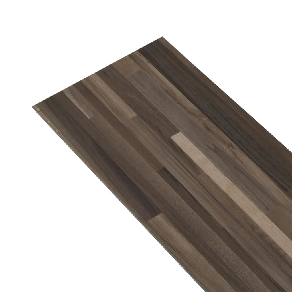 PVC Flooring Planks 5.02 m² 2 mm Self-adhesive Striped Brown