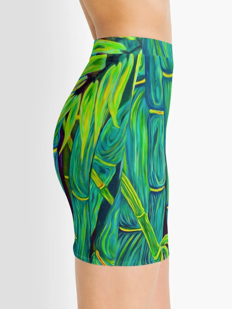 "Blue Bamboo" Pencil Skirt