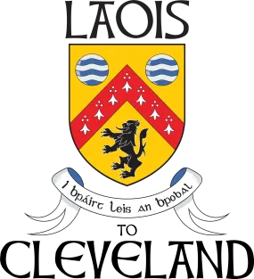 "Laois to Cle" Irish Counties Design on Gray