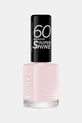 Rimmel London 60 Seconds Super Shine Nail Polish Colour 203 Lose Your Lingerie